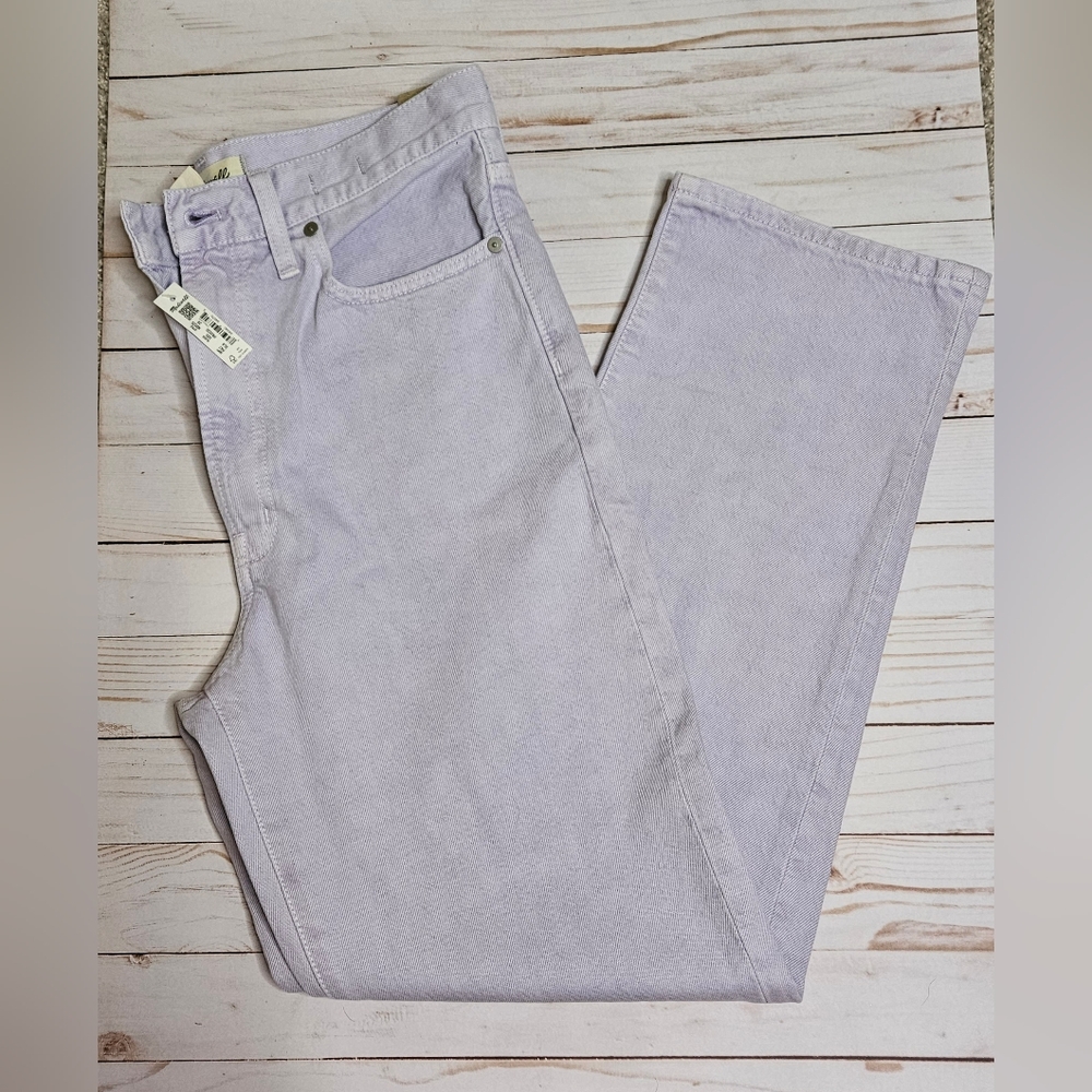 NWT Madewell Perfect Vintage Straight Jeans lilac